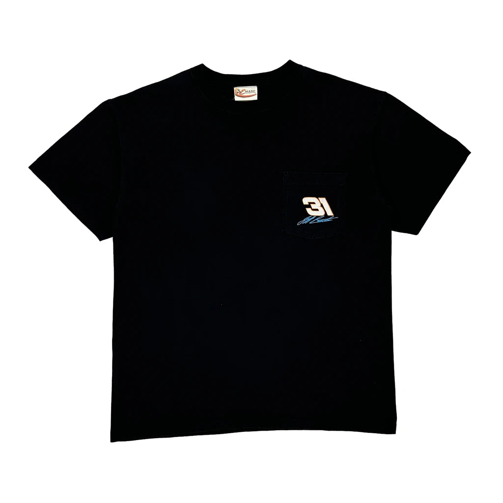 image of Jeff Burton Chase Authentics Nascar T-Shirt - Large Black Cotton