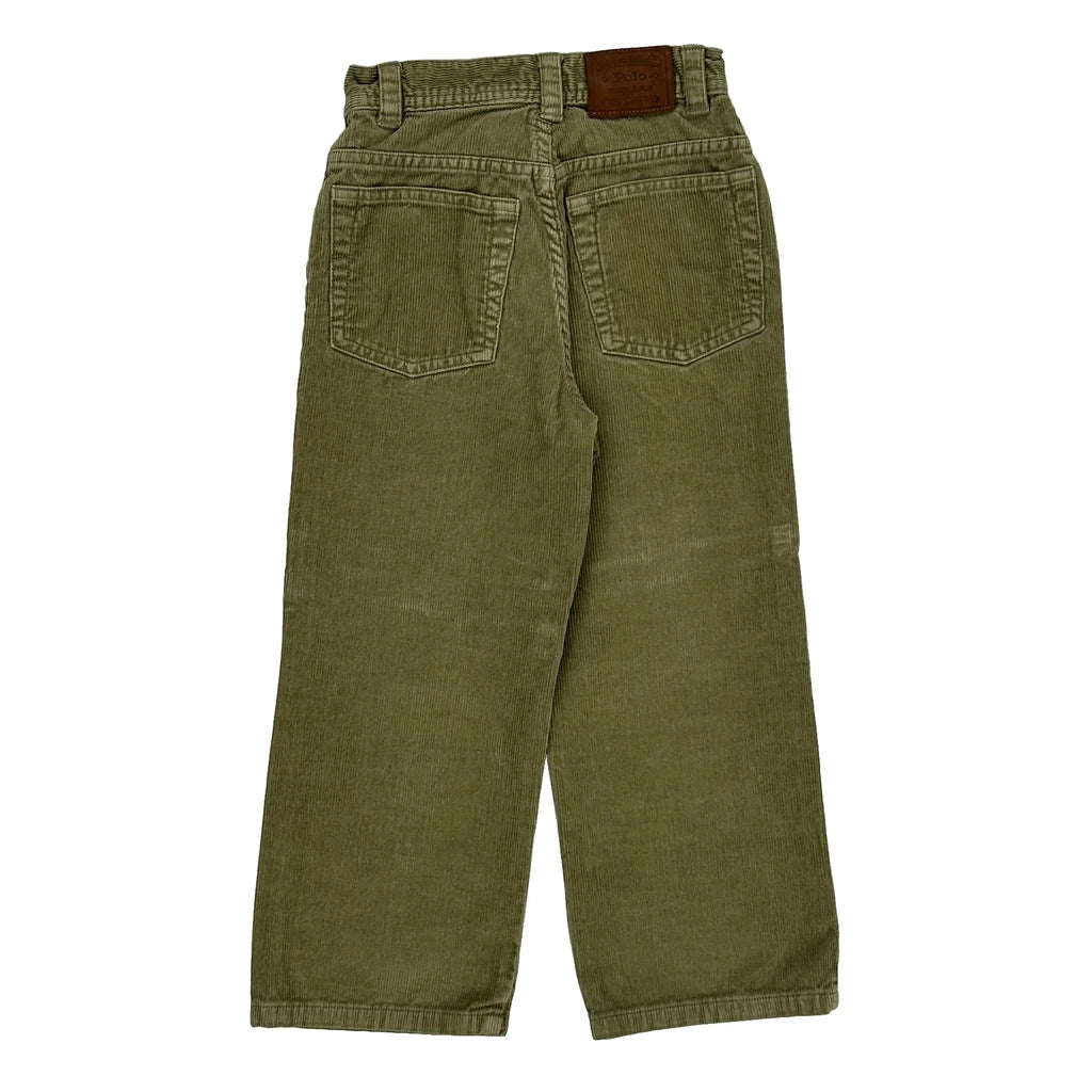 image of Age 4 Polo By Ralph Lauren Cord Trousers - XS Khaki Cotton