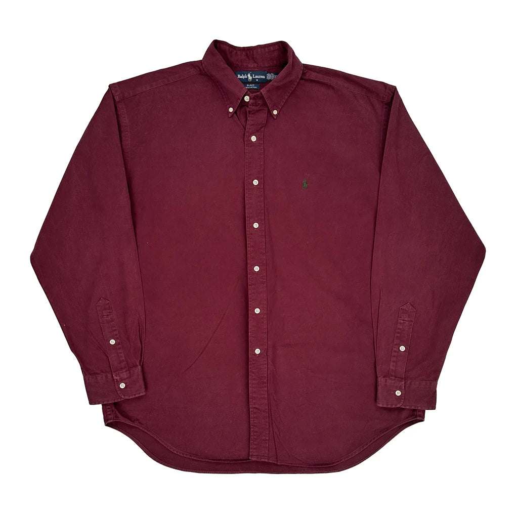 image of Blake Ralph Lauren Shirt - XL Burgundy Cotton