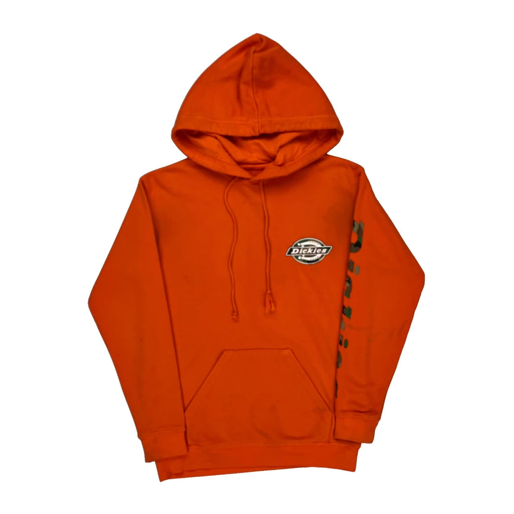 image of Dickies Hoodie - Small Orange Cotton Blend