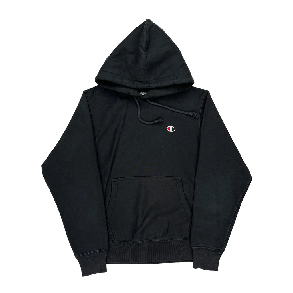 image of Reverse Weave Champion Hoodie - Small Black Cotton Blend