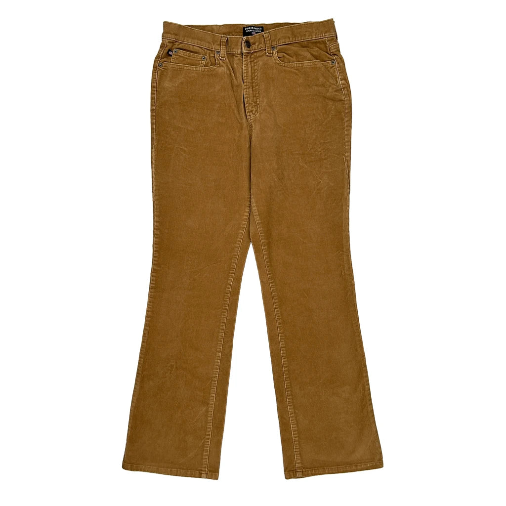 image of Ralph Lauren Cord Trousers - 32″ Waist Brown Cotton Blend