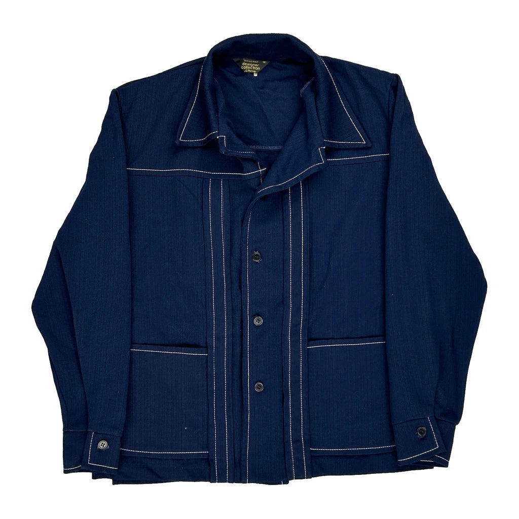 image of Jc Penny Shirt - Medium Blue Cotton Blend