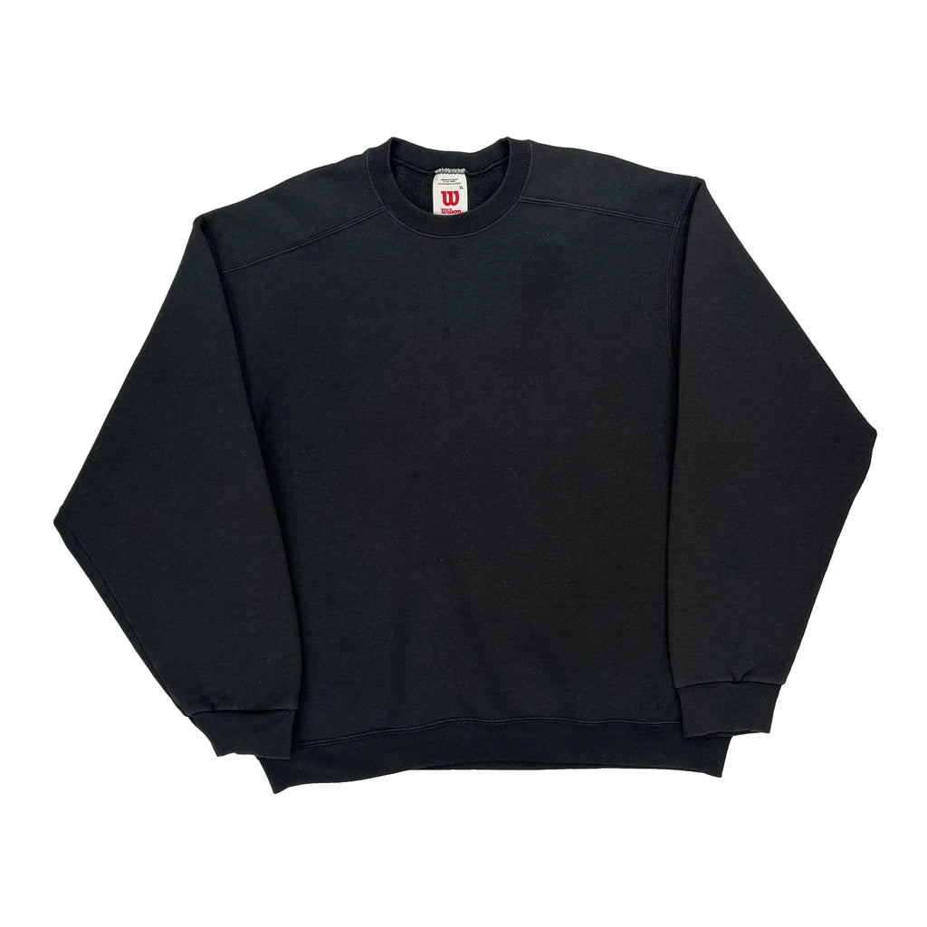 image of Wilson Sweatshirt - XL Black Cotton Blend