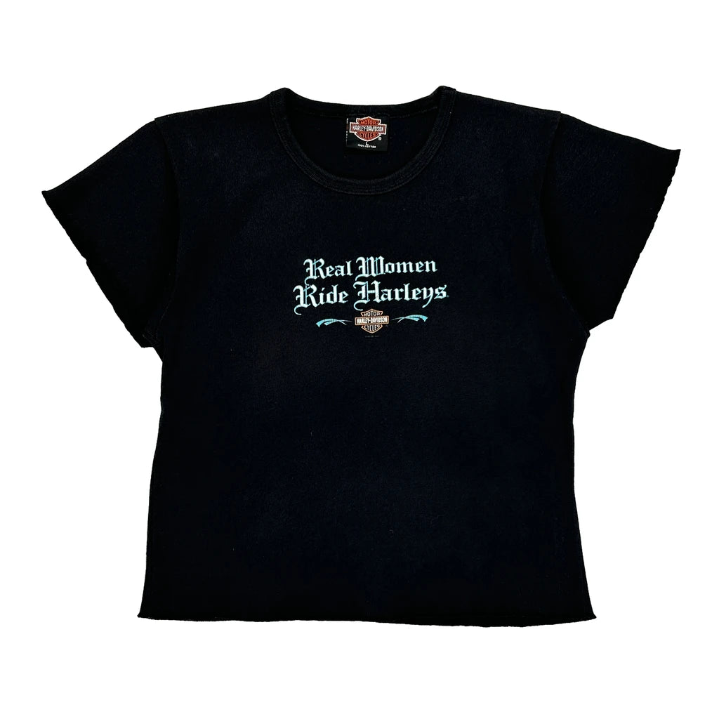 image of Made In Usa Dover Ohio Harley Davidson T-Shirt - Large Navy Cotton