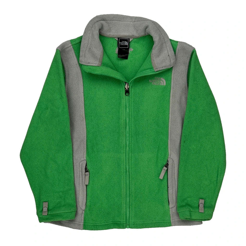 image of Age 10 The North Face Fleece Jacket - Medium Green Polyester
