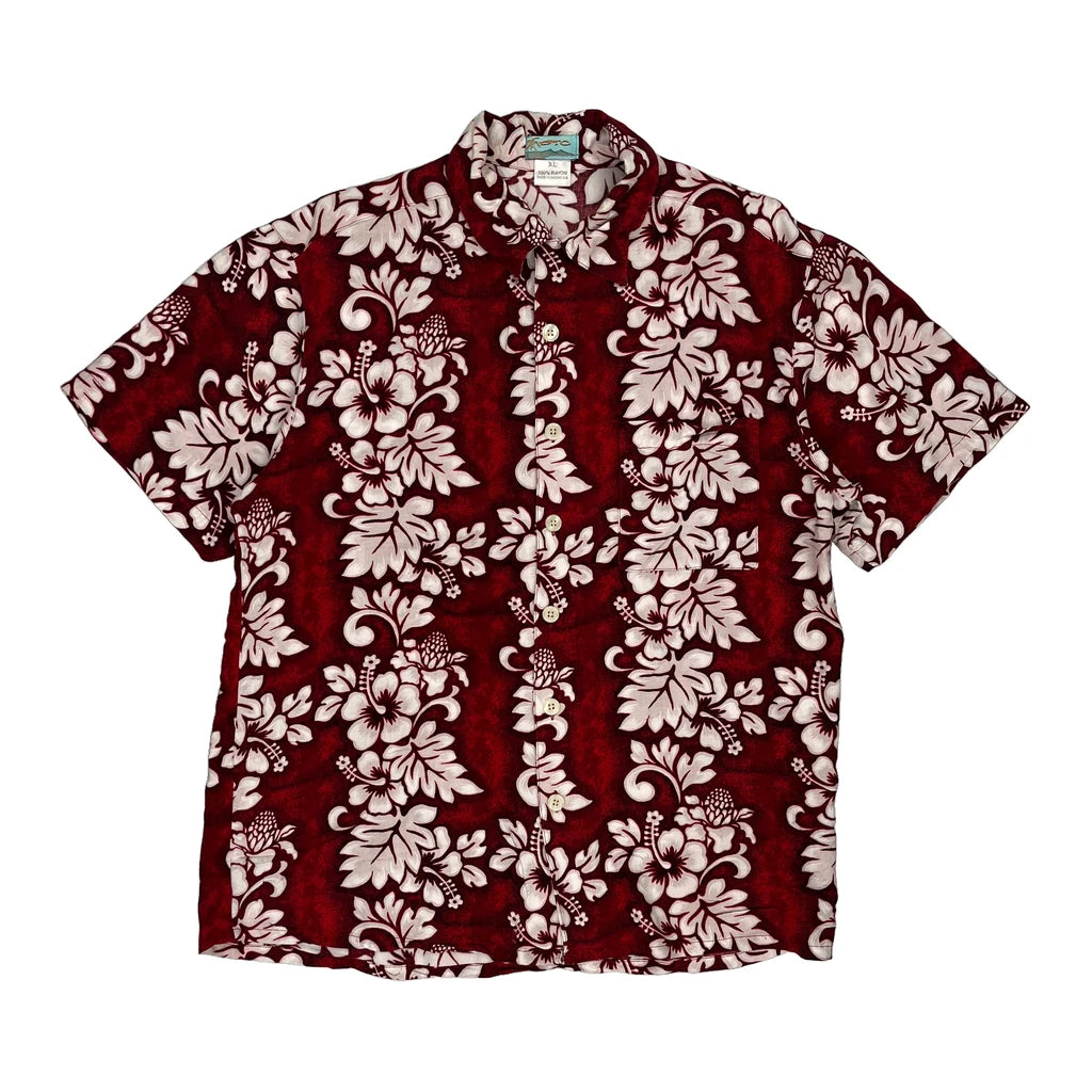image of Otc Hawaiian Shirt - XL Red Viscose