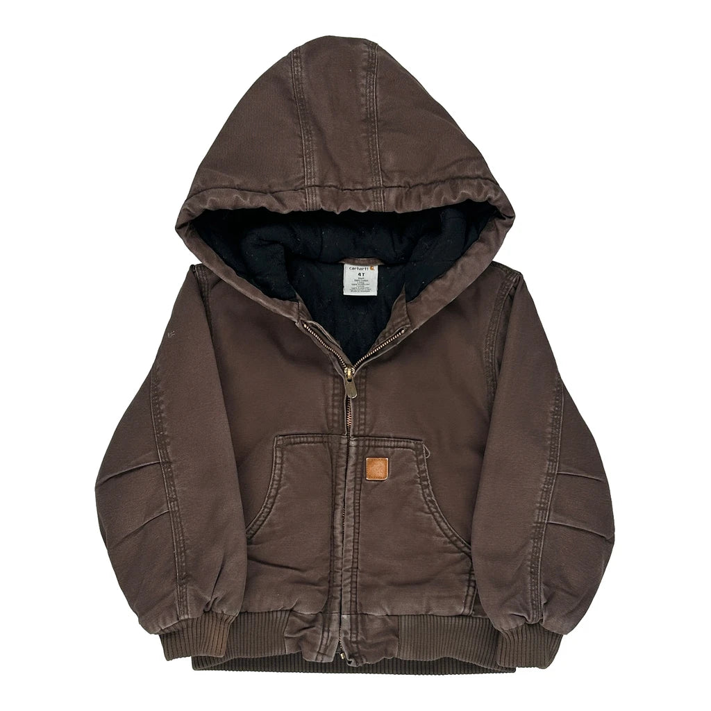 image of Age 4 Carhartt Jacket - Small Brown Cotton