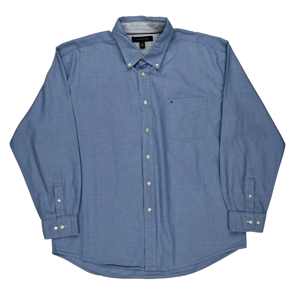 image of Tommy Hilfiger Shirt - XL Blue Cotton