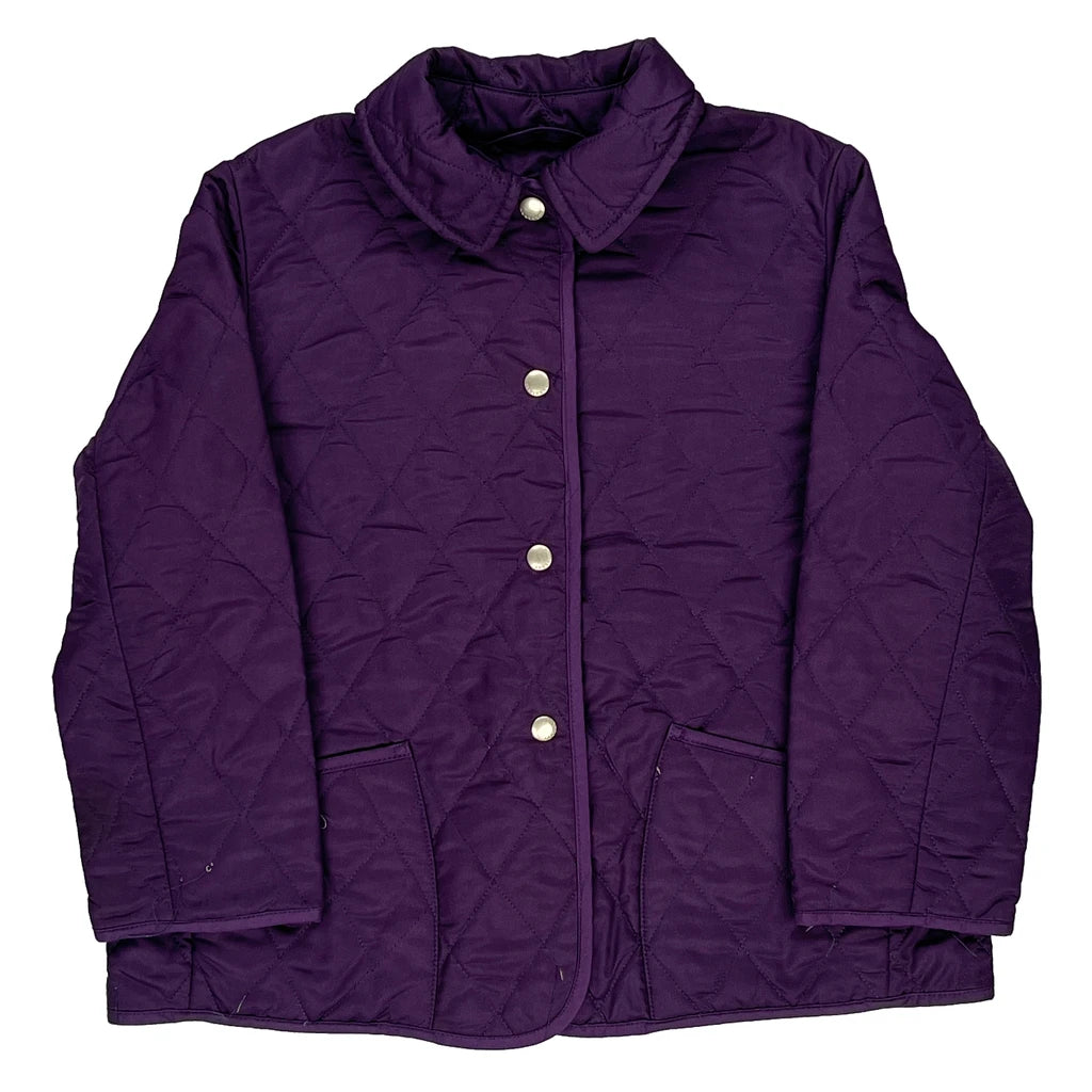 image of Age 7-8 Burberry Jacket - XS Purple Polyester