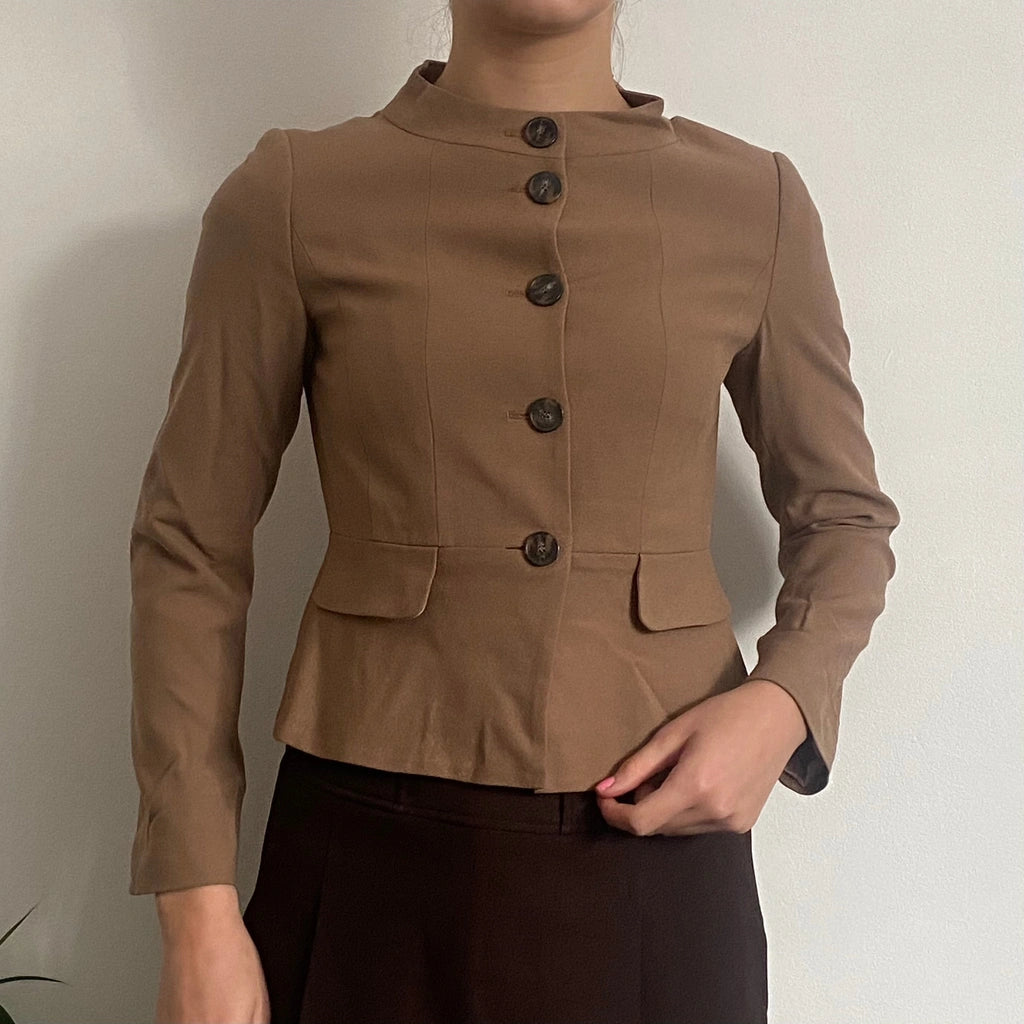 image of Max & Co Jacket - XS Beige Wool Blend