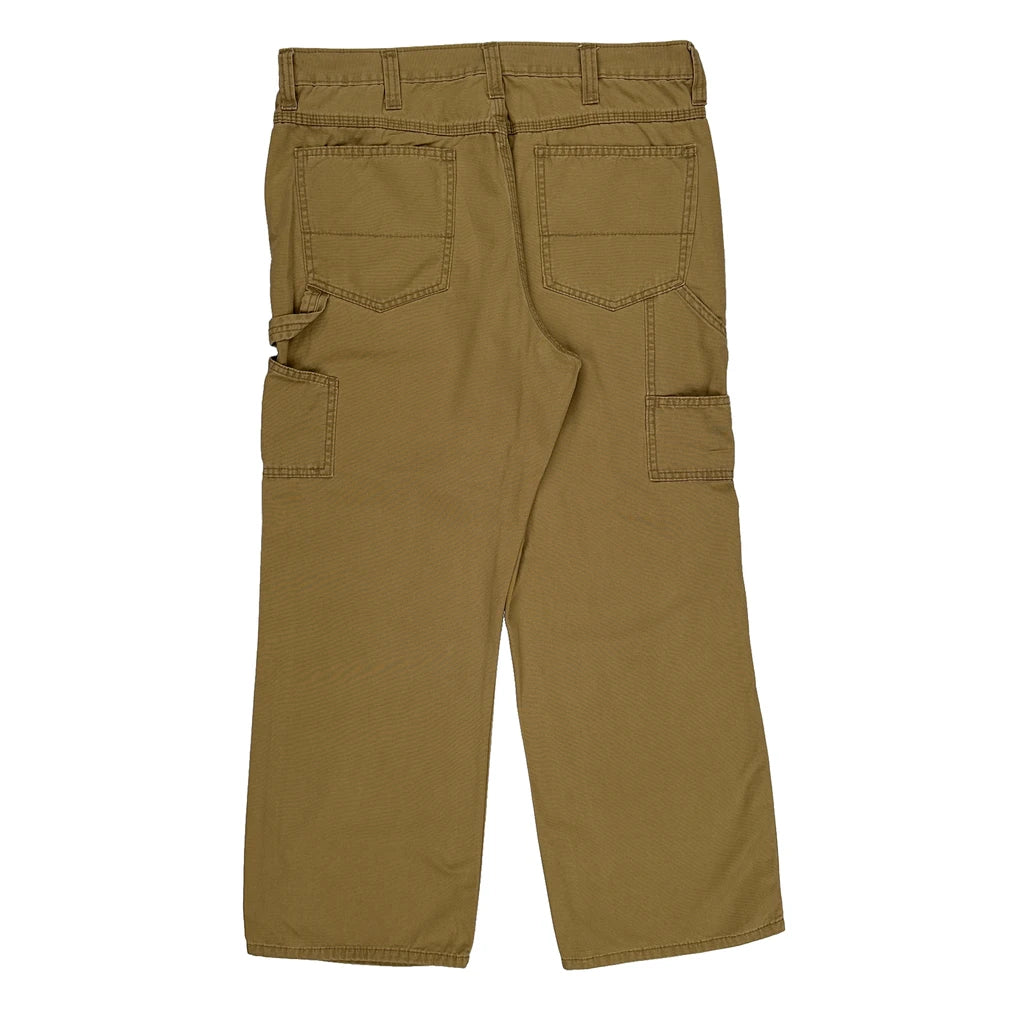 image of Faded Glory Carpenter Trousers - 36″ Waist Brown Cotton