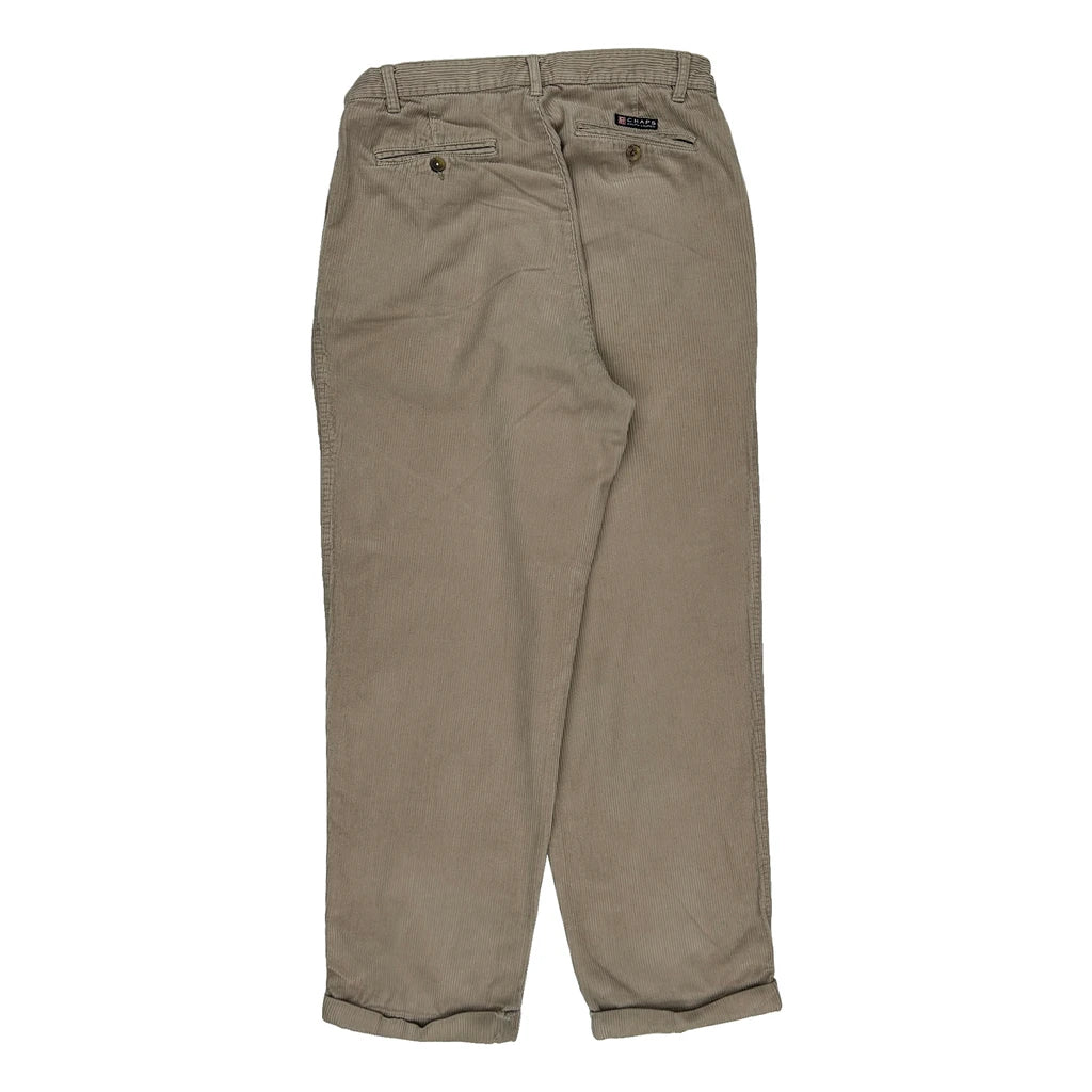image of Chaps Ralph Lauren Cord Trousers - 32″ Waist Beige Cotton