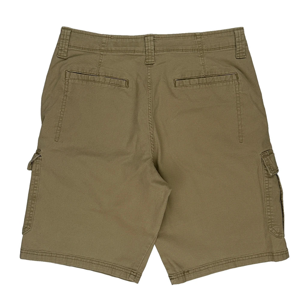 image of Wrangler Cargo Shorts - 32W 10L Khaki Cotton