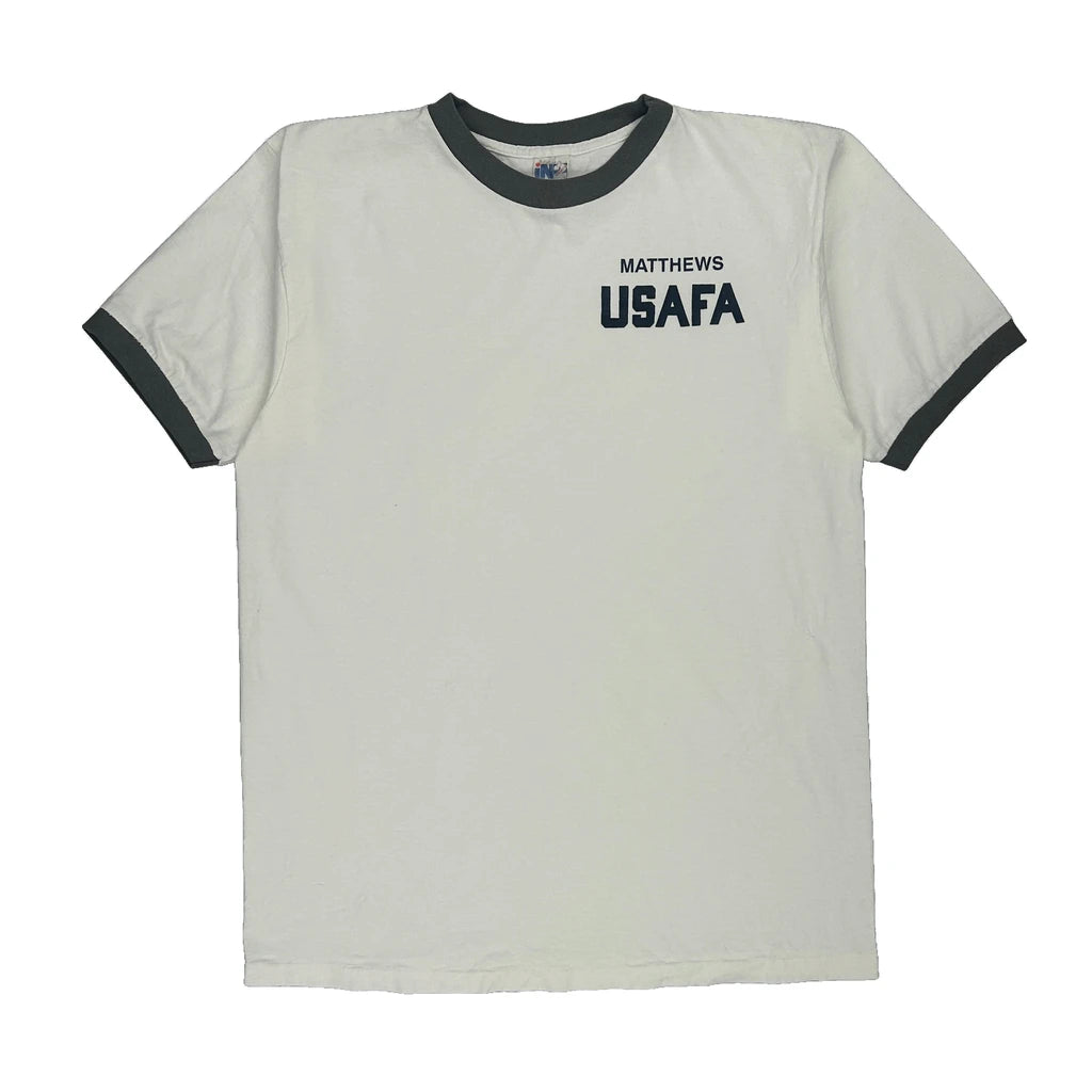 image of Single Stitch Us Air Force Academy Made In Usa In2 Graphic T-Shirt - Large White Cotton