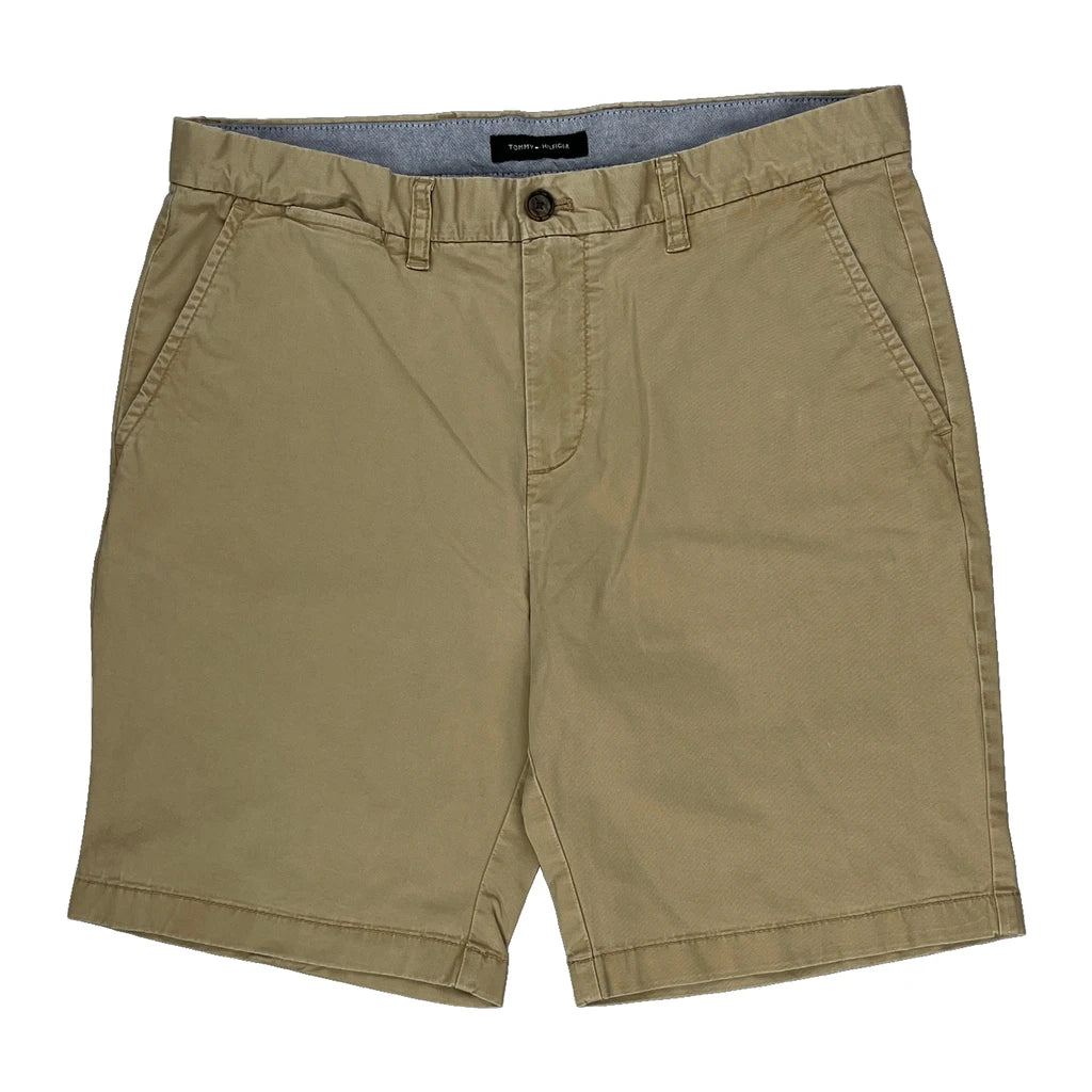 image of Tommy Hilfiger Chino Shorts - 34W 9L Beige Cotton