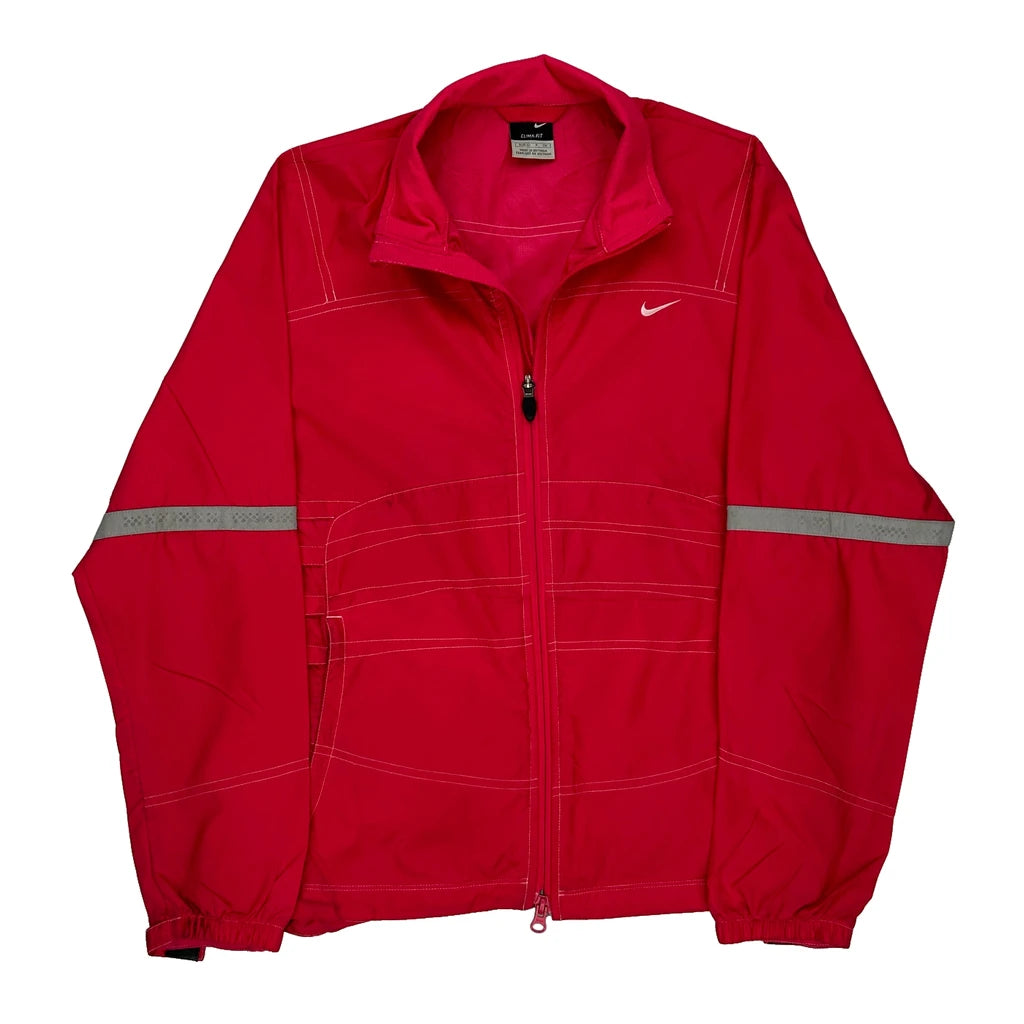 image of Nike Slim Fit Track Jacket - Small Red Polyester
