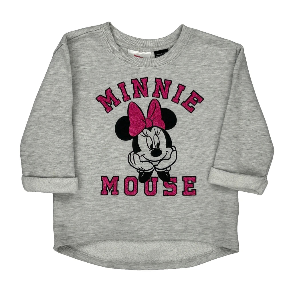image of Age 5 Disney Graphic Sweatshirt - Small Grey Cotton Blend