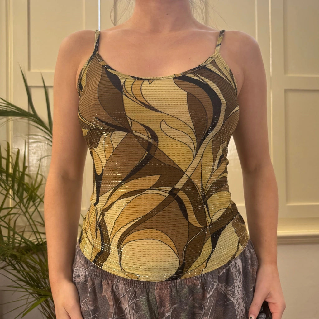 image of Unbranded Cami Top - Medium Green Viscose