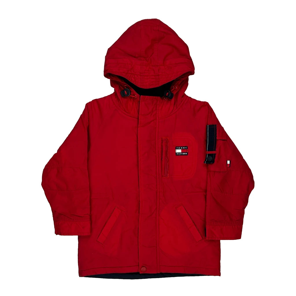 image of Age 4 Tommy Hilfiger Parka - XS Red Nylon