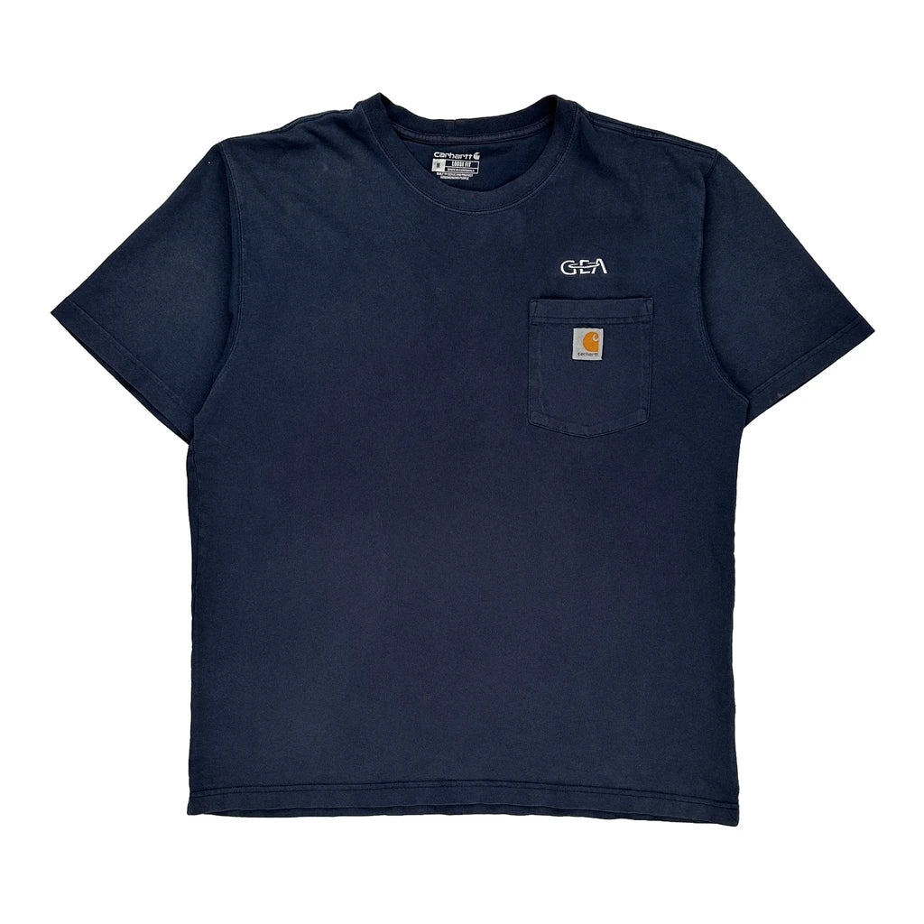 image of Gea Logo Carhartt T-Shirt - Medium Navy Cotton