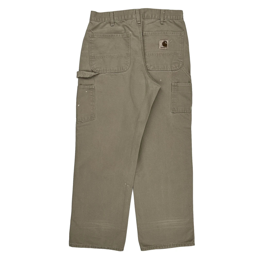 image of Carhartt Carpenter Trousers - 32″ Waist Grey Cotton
