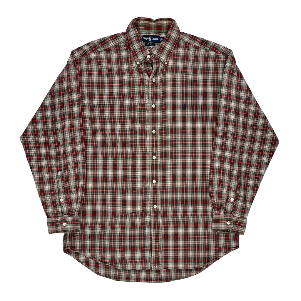 image of Blake Ralph Lauren Checked Flannel Shirt - Large Multicoloured Cotton