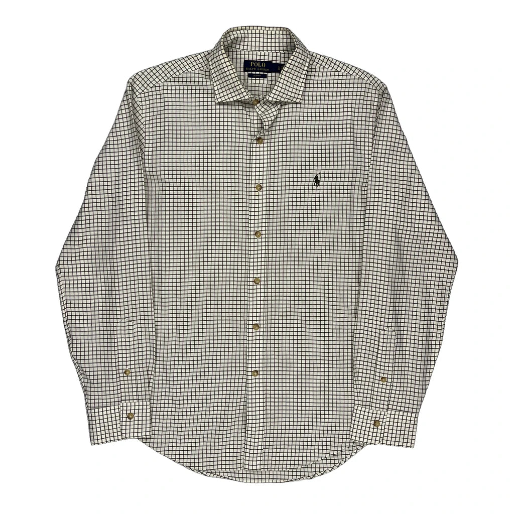 image of Ralph Lauren Checked Shirt - Large White Cotton