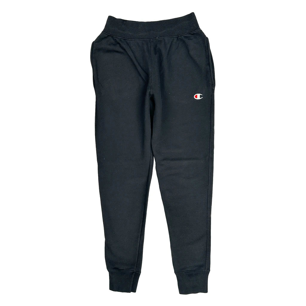 image of Champion Slim Fit Joggers - Small Black Cotton Blend