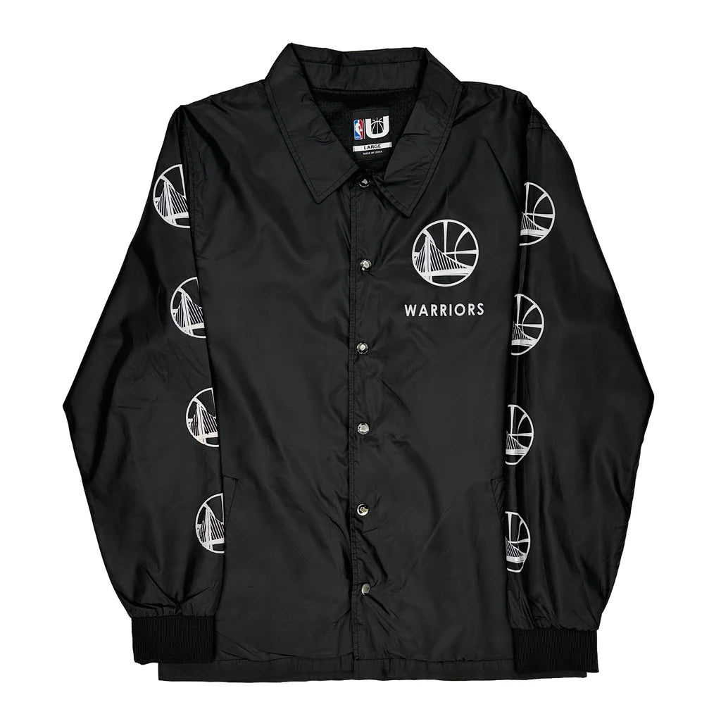 image of Golden State Warriors Nba Jacket - Large Black Polyester