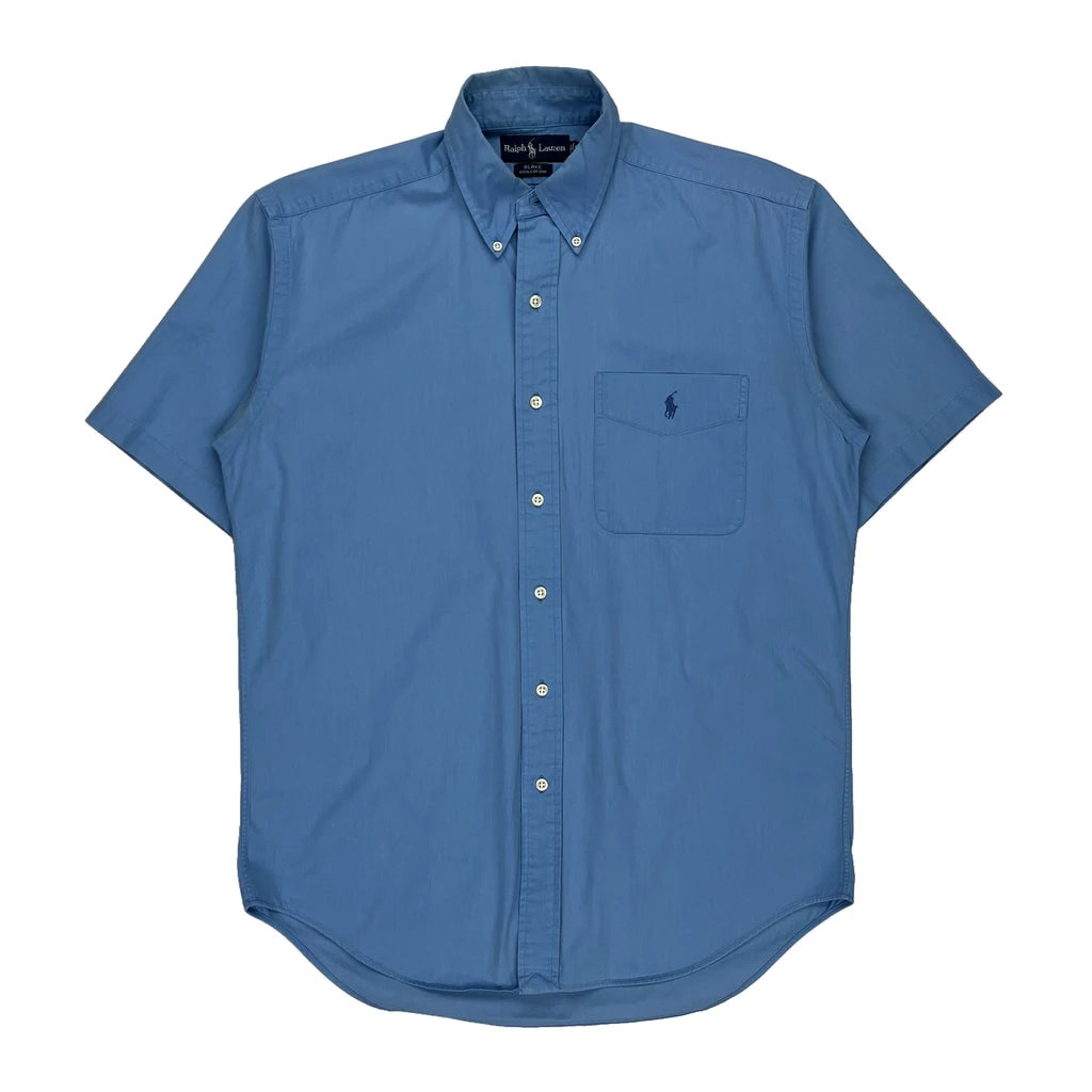 image of Blake Ralph Lauren Short Sleeve Shirt - Small Blue Cotton