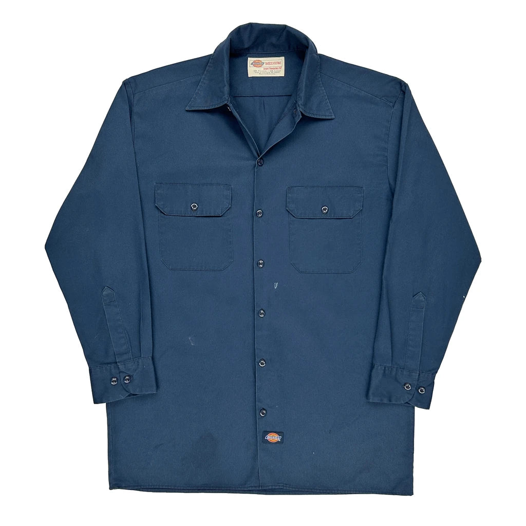 image of Dickies Shirt - Medium Blue Polyester Blend