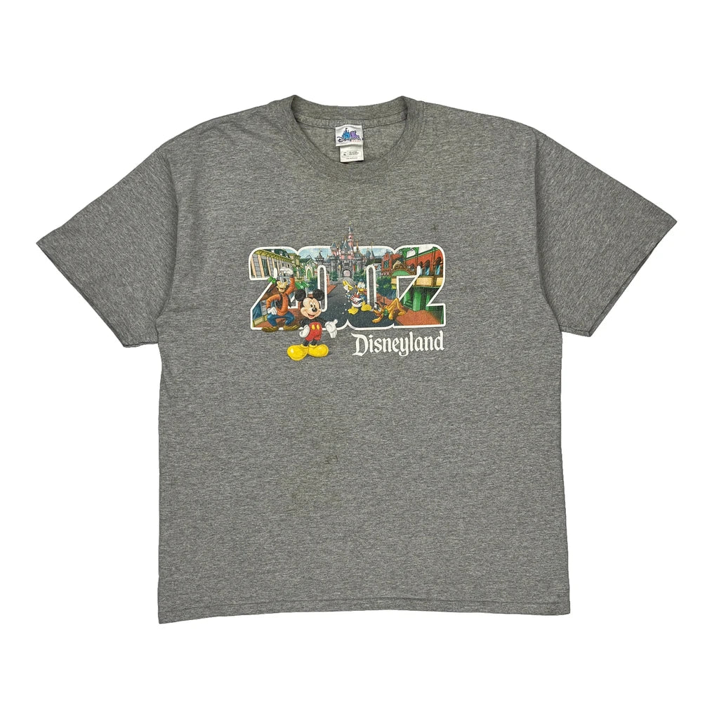 image of Made In Usa Disney Graphic T-Shirt - XL Grey Cotton Blend