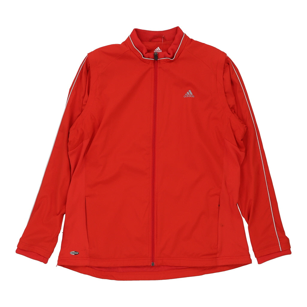 Image of Adidas Track Jacket - XL Red Polyester