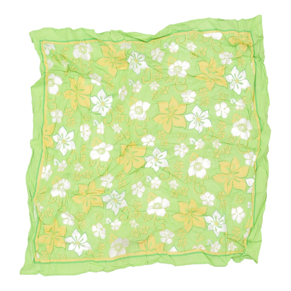 image of Unbranded Floral Scarf - No Size Green Cotton