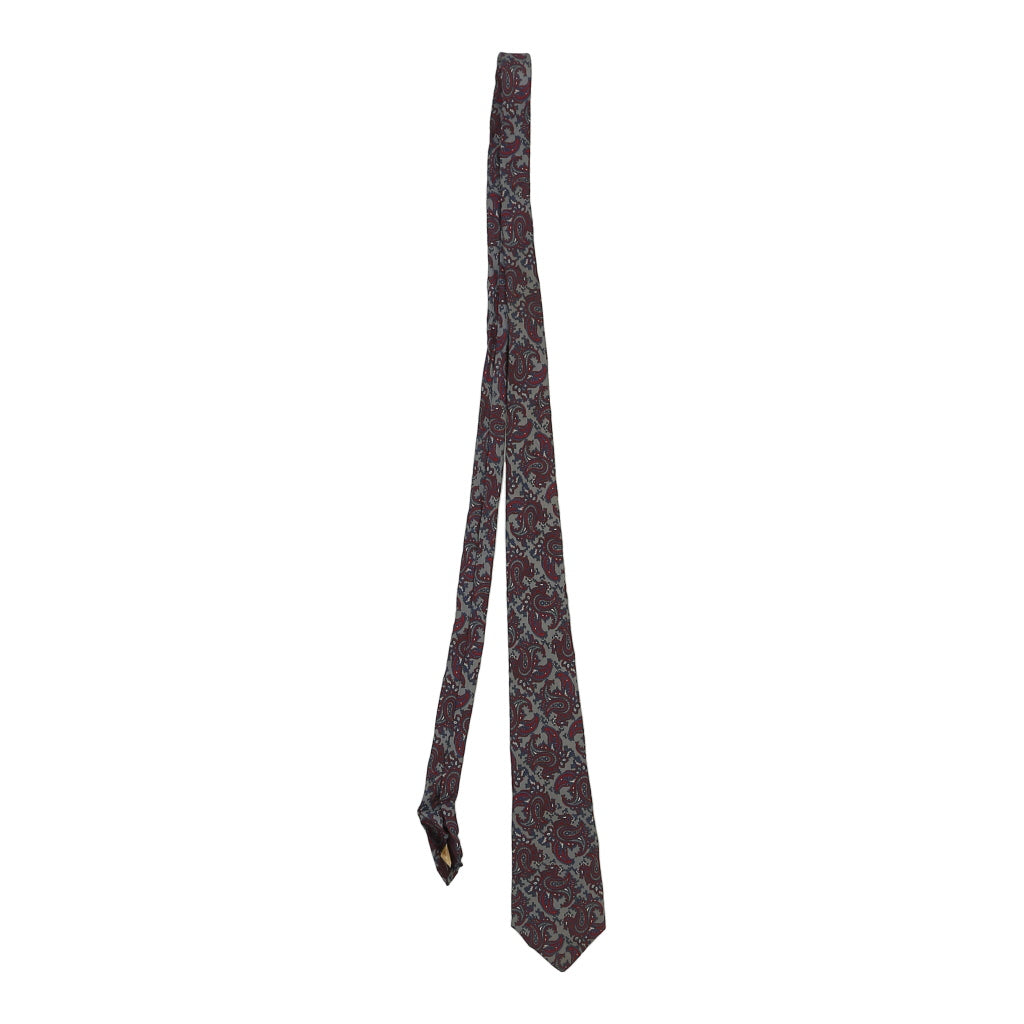 image of Stratum Tie - No Size Grey Silk