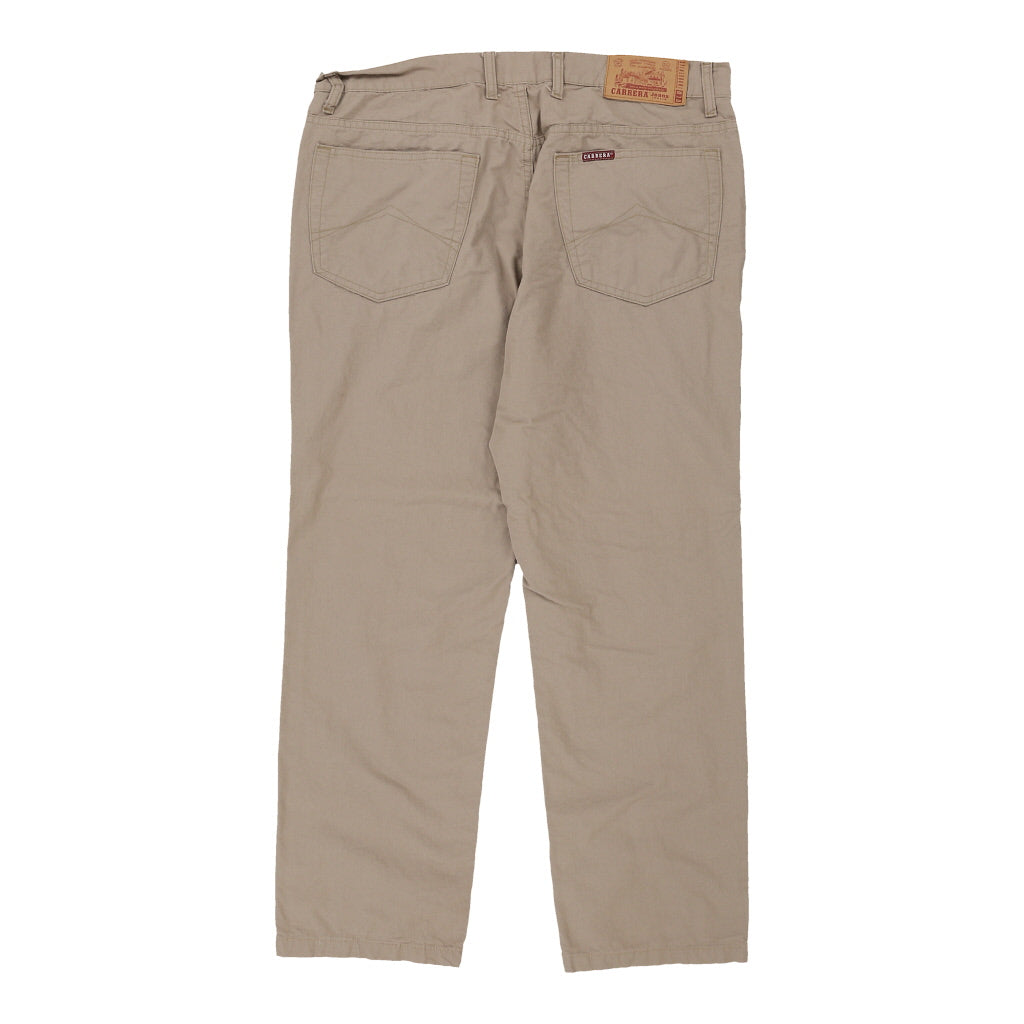 Image of Carrera Trousers - 36W 27L Brown Cotton