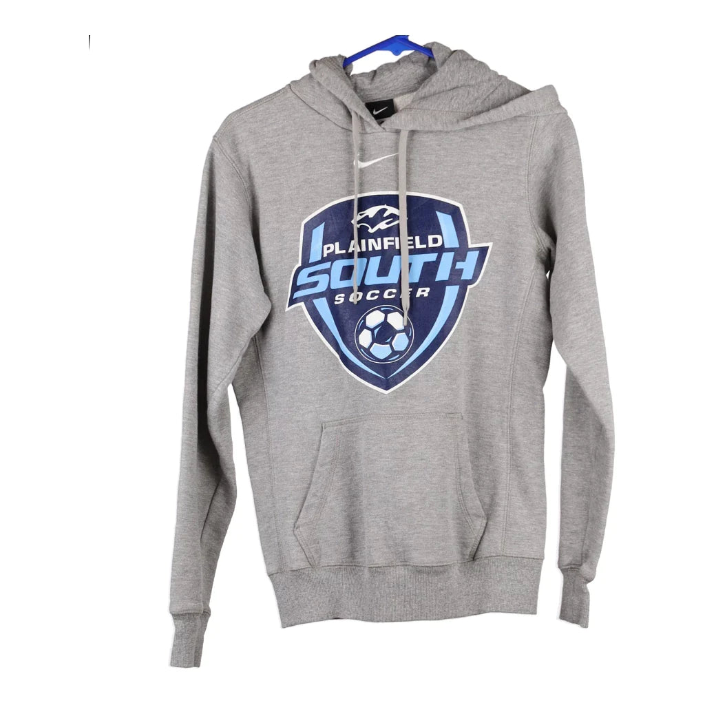 image of Plainfield South Soccer Nike Hoodie - Small Grey Cotton Blend