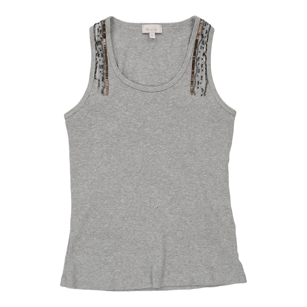 image of Mixin Vest - Medium Grey Cotton