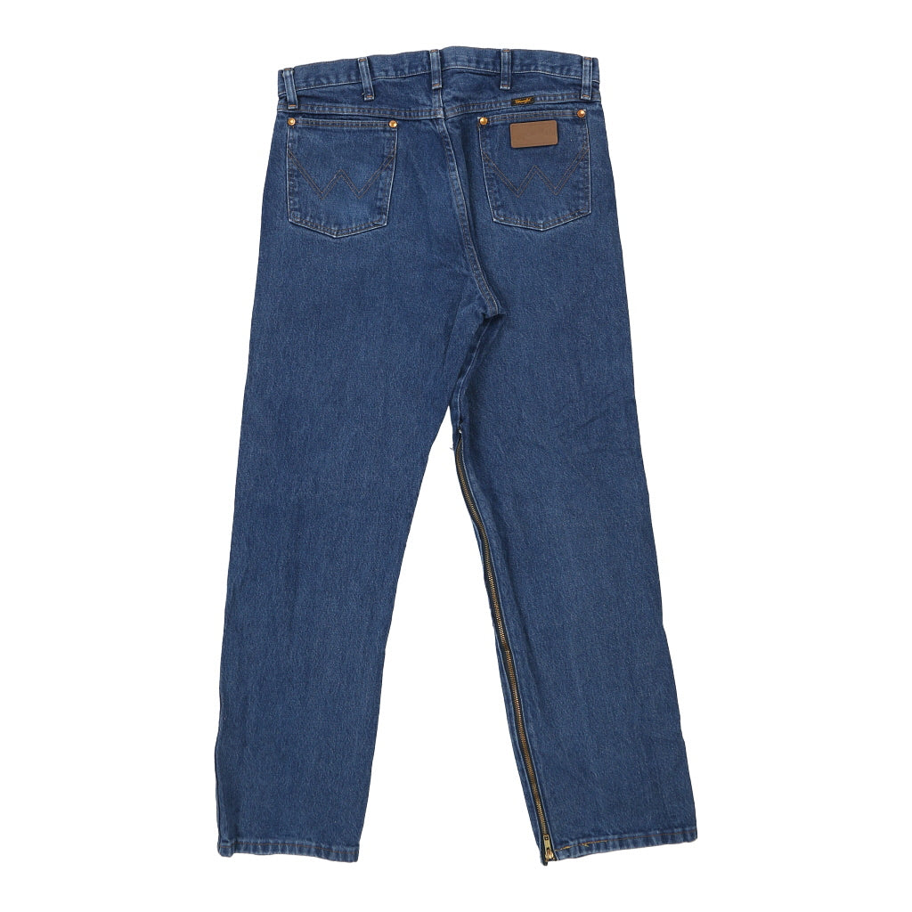 image of Wrangler Jeans - 36W 31L Blue Cotton