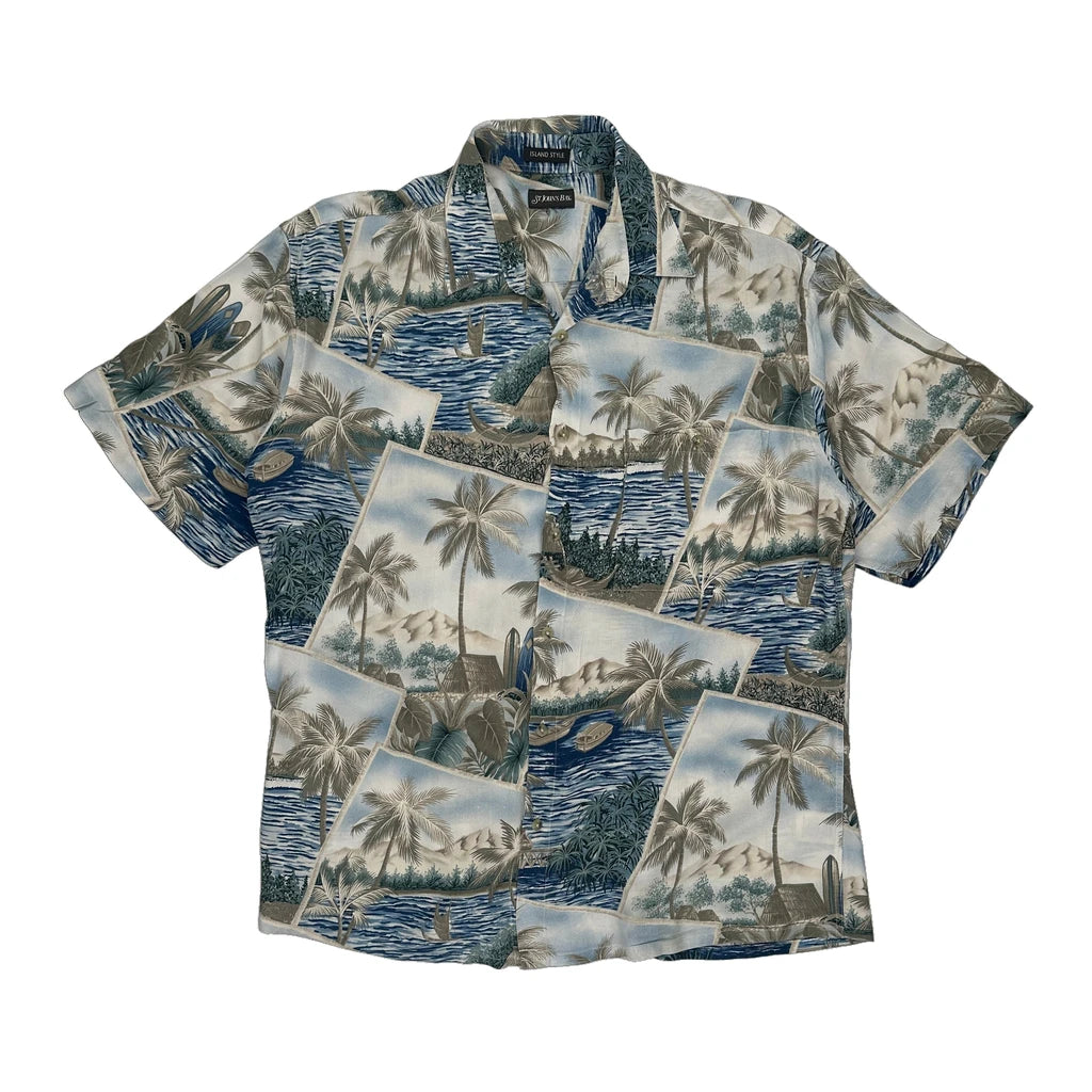 image of St. Johns Bay Hawaiian Shirt - XL Multicoloured Cotton