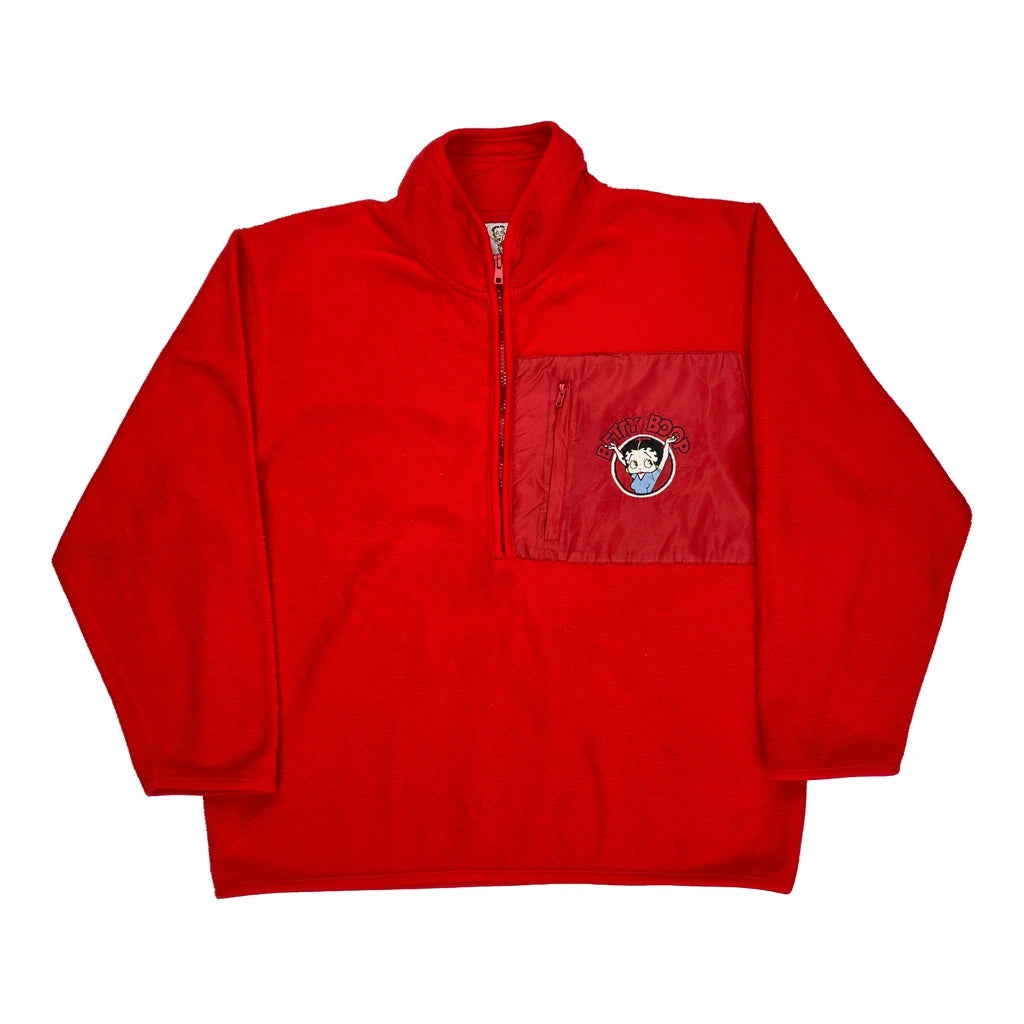 image of Betty Boop Fleece - Large Red Polyester