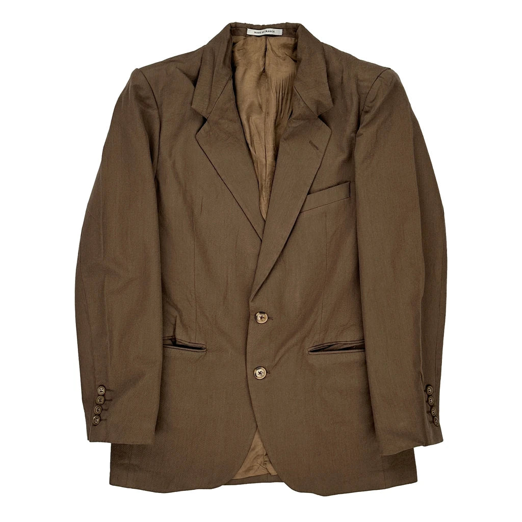 image of Yves Saint Laurent Blazer - Small Brown Wool Blend
