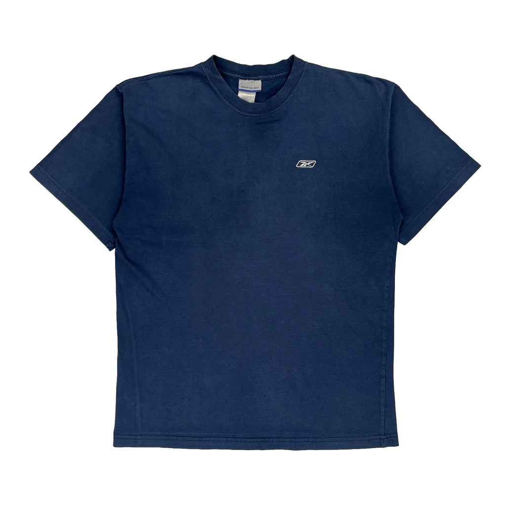 image of Reebok T-Shirt - Large Blue Cotton