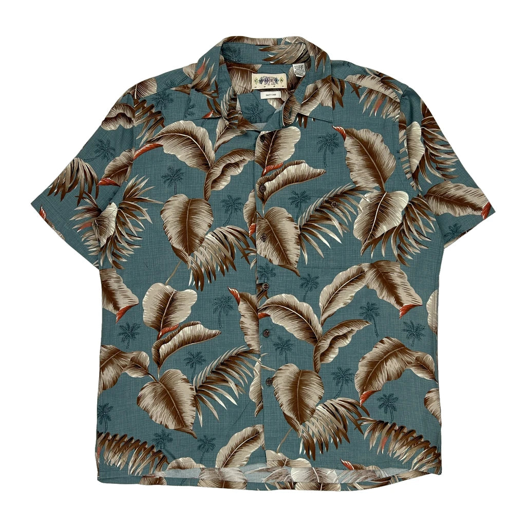 image of Campia Moda Hawaiian Shirt - Large Blue Viscose