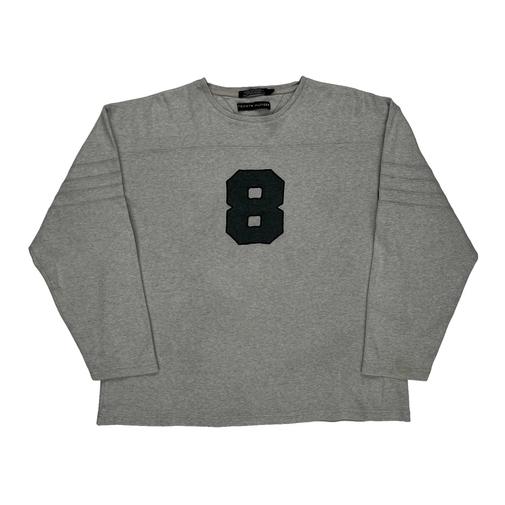 image of Tommy Hilfiger Sweatshirt - Large Grey Cotton