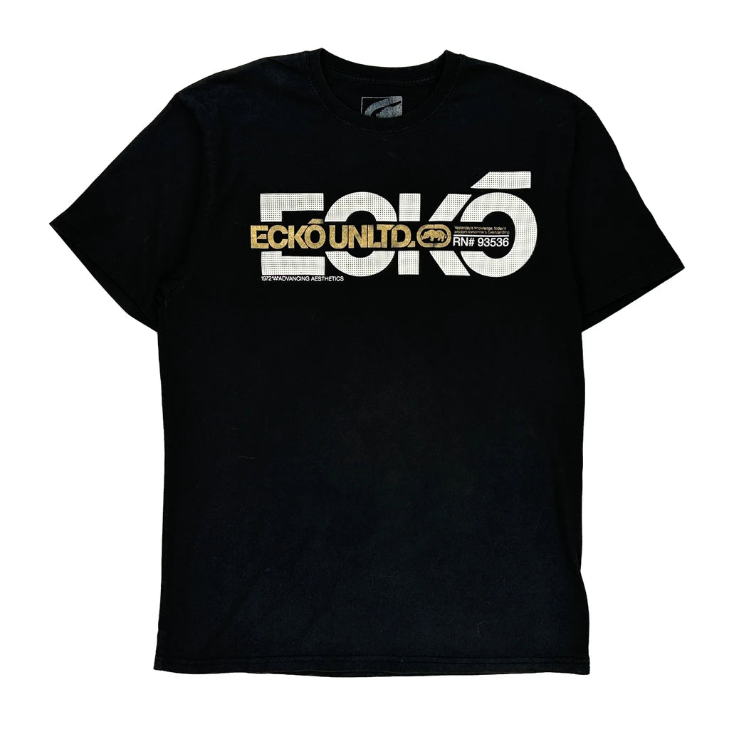 image of Ecko Unltd Graphic T-Shirt - Large Black Cotton