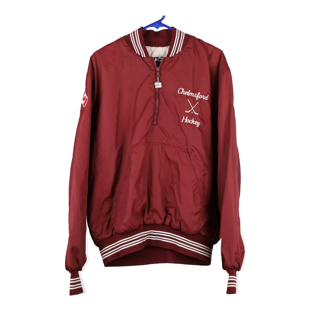 image of Chelmsford Hockey West Wind Varsity Jacket - XL Burgundy Nylon