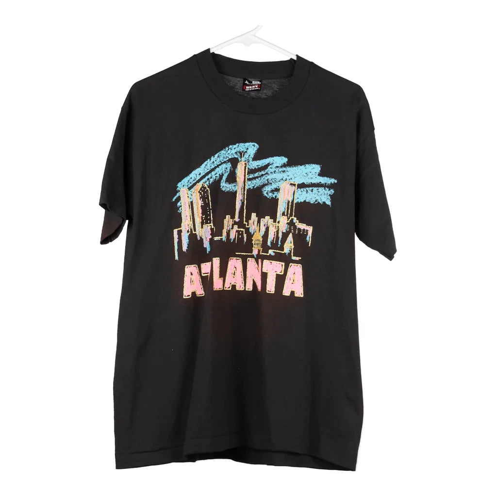 image of Atlanta Fruit Of The Loom T-Shirt - Large Black Cotton