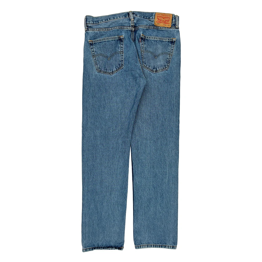 image of 505 Levis Jeans - 35W 33L Blue Cotton